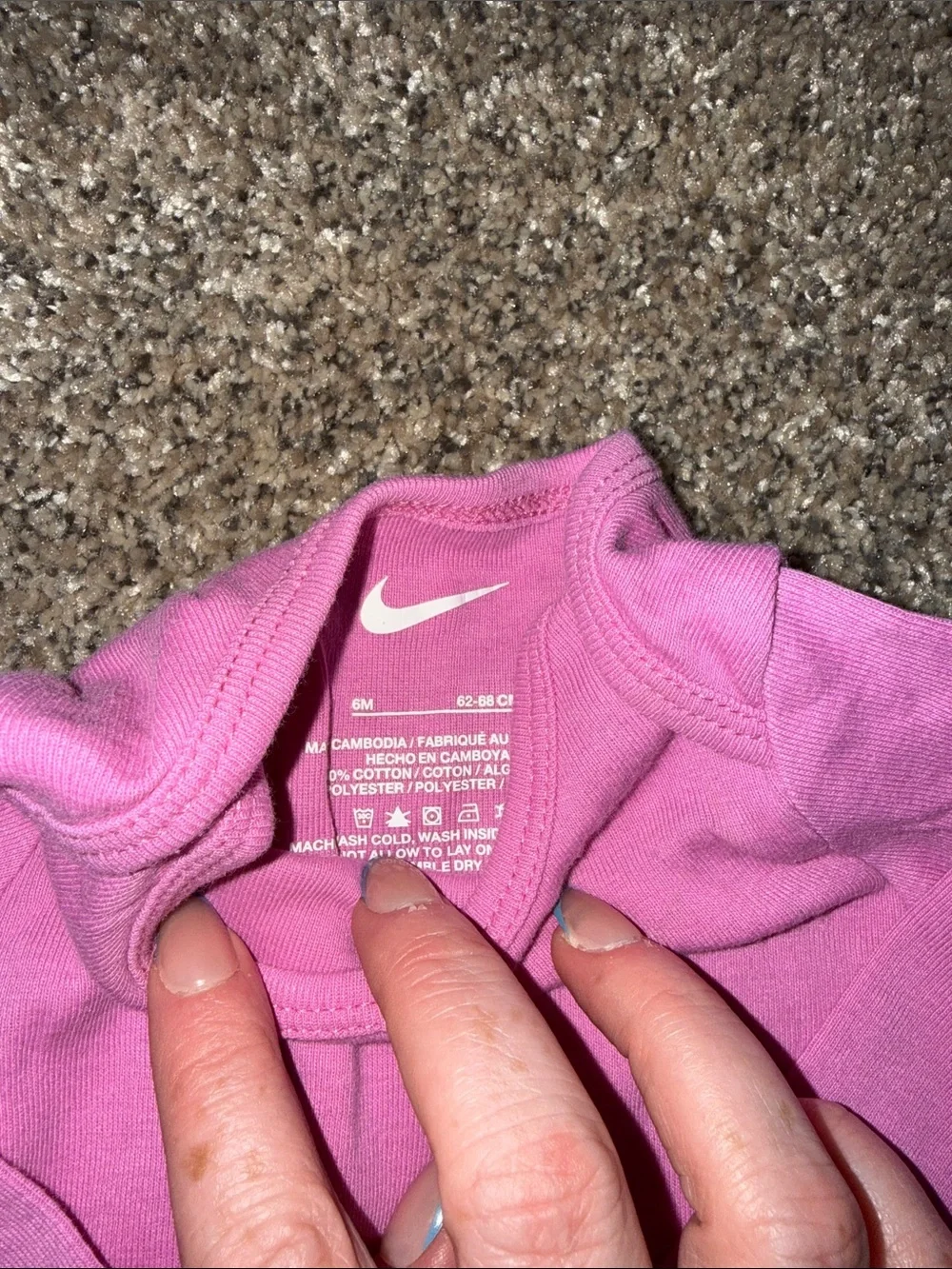 Nike Girls' Two-Pack Bodysuits in Magenta & Berry Print